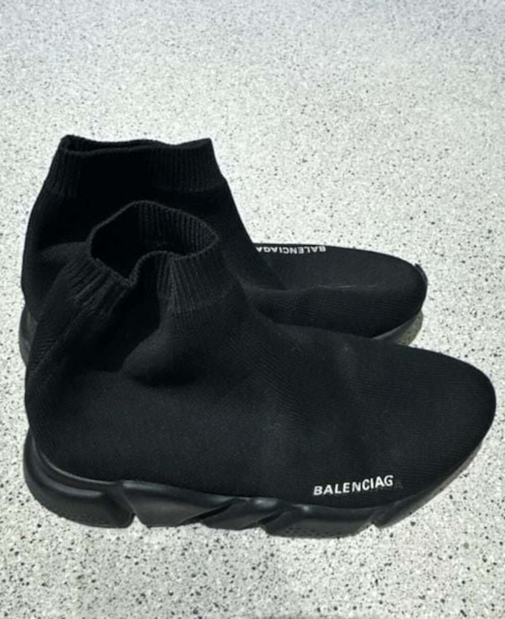Balenciaga Speed Trainer Sock Sneakers in Black